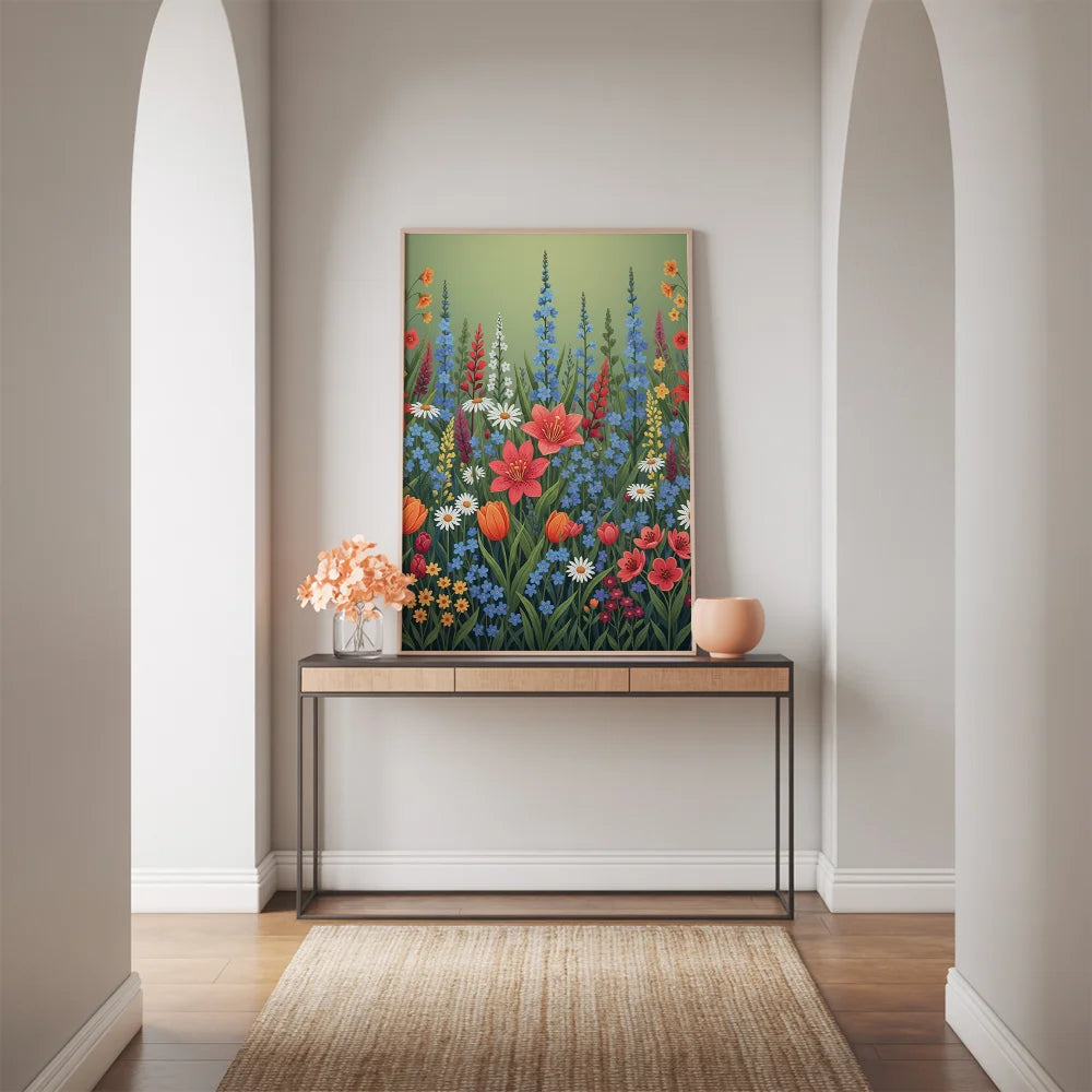 Malen nach Zahlen - Bunte Wildblume