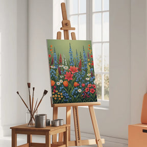 Malen nach Zahlen - Bunte Wildblume