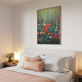 Malen nach Zahlen - Bunte Wildblume