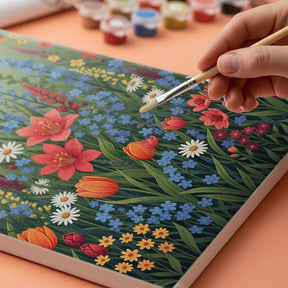 Malen nach Zahlen - Bunte Wildblume