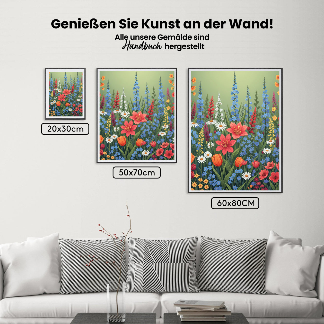 Malen nach Zahlen - Bunte Wildblume