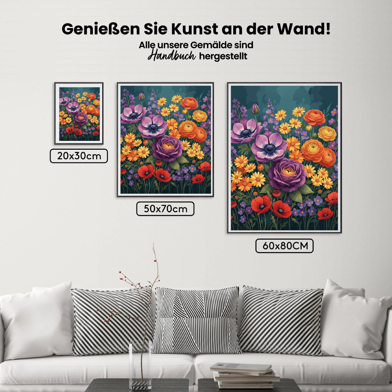 Malen nach Zahlen - Bunte Wildblume