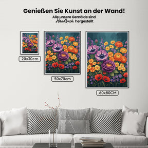 Malen nach Zahlen - Bunte Wildblume