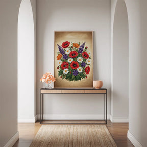 Malen nach Zahlen - Bunte Wildblume 2