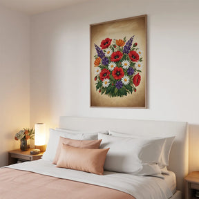 Malen nach Zahlen - Bunte Wildblume 2
