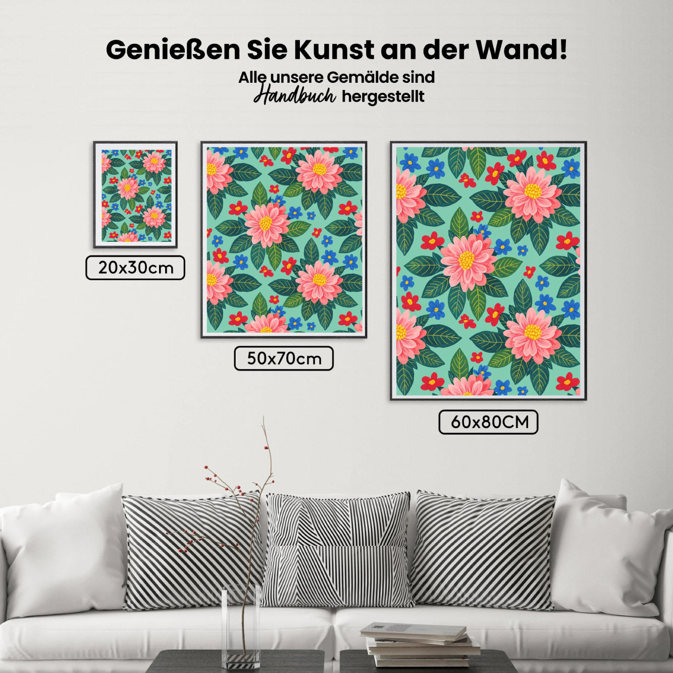 Malen nach Zahlen - Bunte Wildblume 2