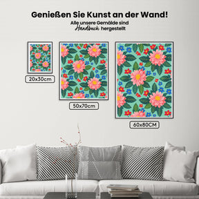 Malen nach Zahlen - Bunte Wildblume 2