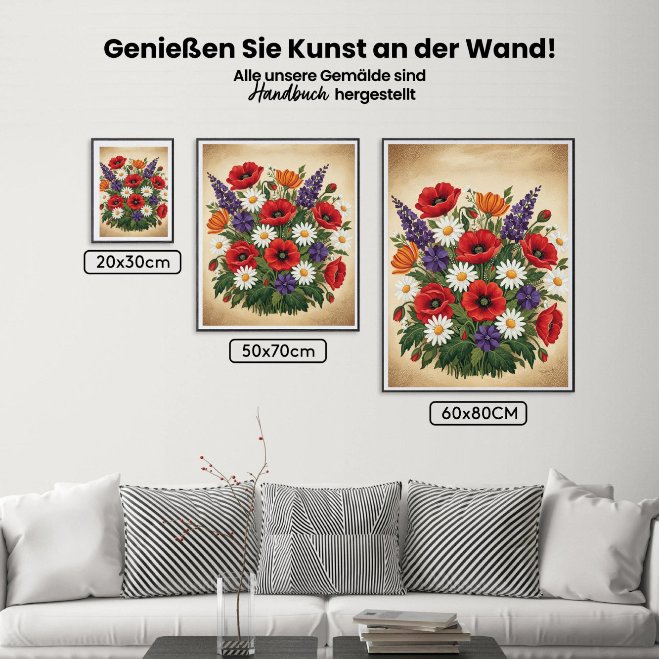 Malen nach Zahlen - Bunte Wildblume 2