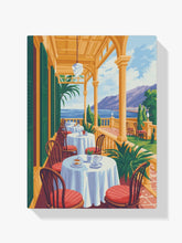 Malen nach Zahlen - Café auf der Veranda