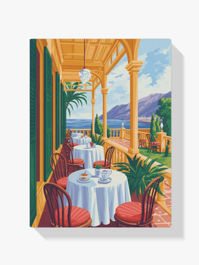 Malen nach Zahlen - Café auf der Veranda