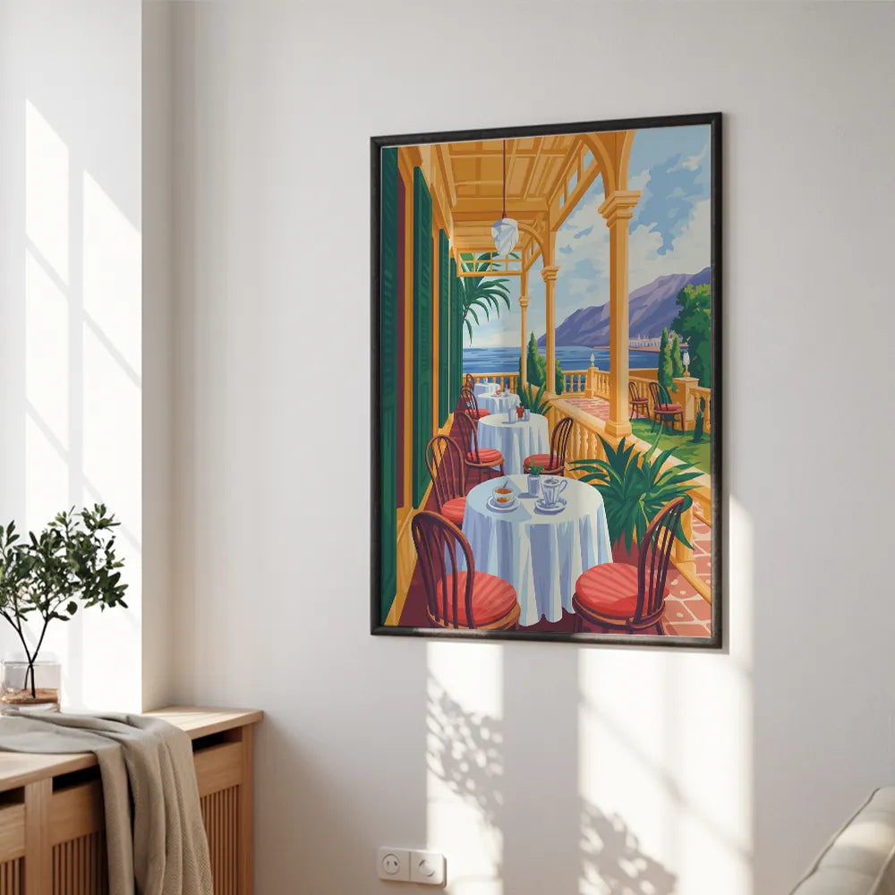 Malen nach Zahlen - Café auf der Veranda
