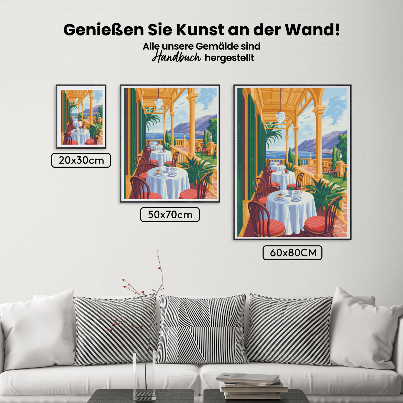 Malen nach Zahlen - Café auf der Veranda