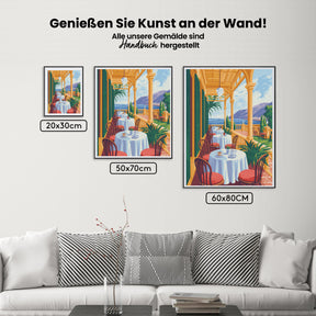 Malen nach Zahlen - Café auf der Veranda