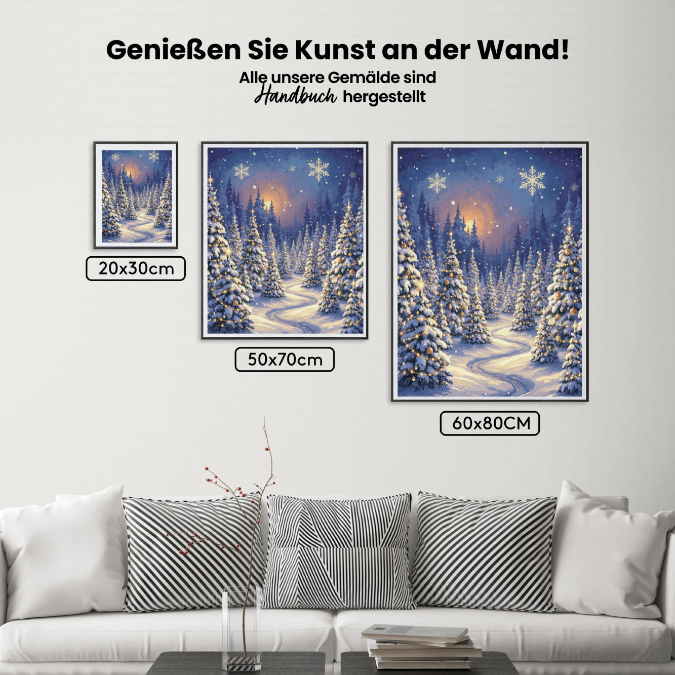 Malen nach Zahlen - Der verzauberte Weihnachtsbaumwald