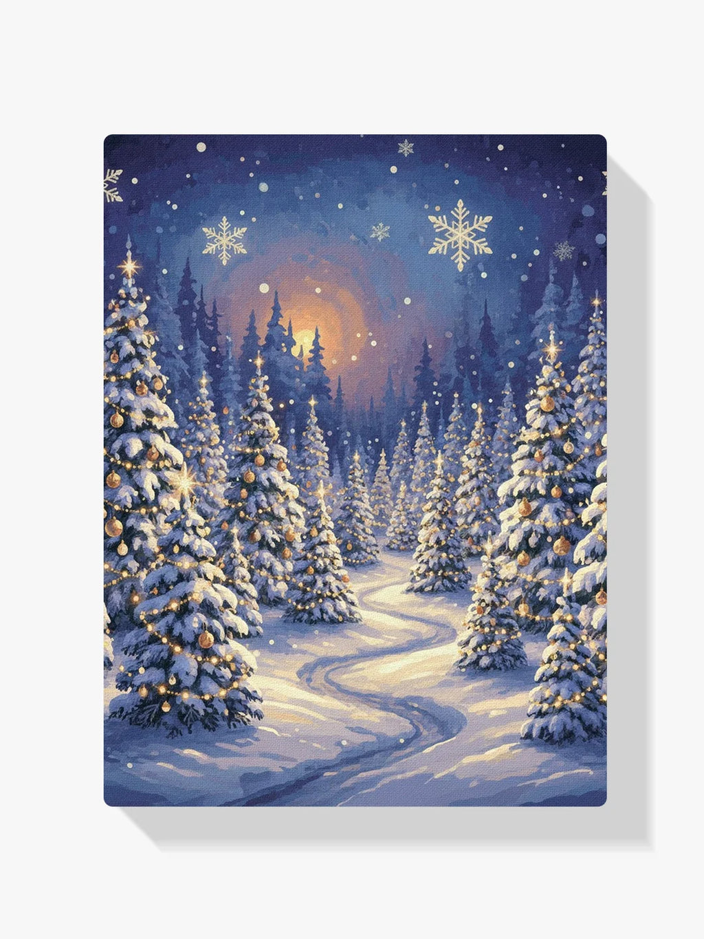 Malen nach Zahlen - Der verzauberte Weihnachtsbaumwald