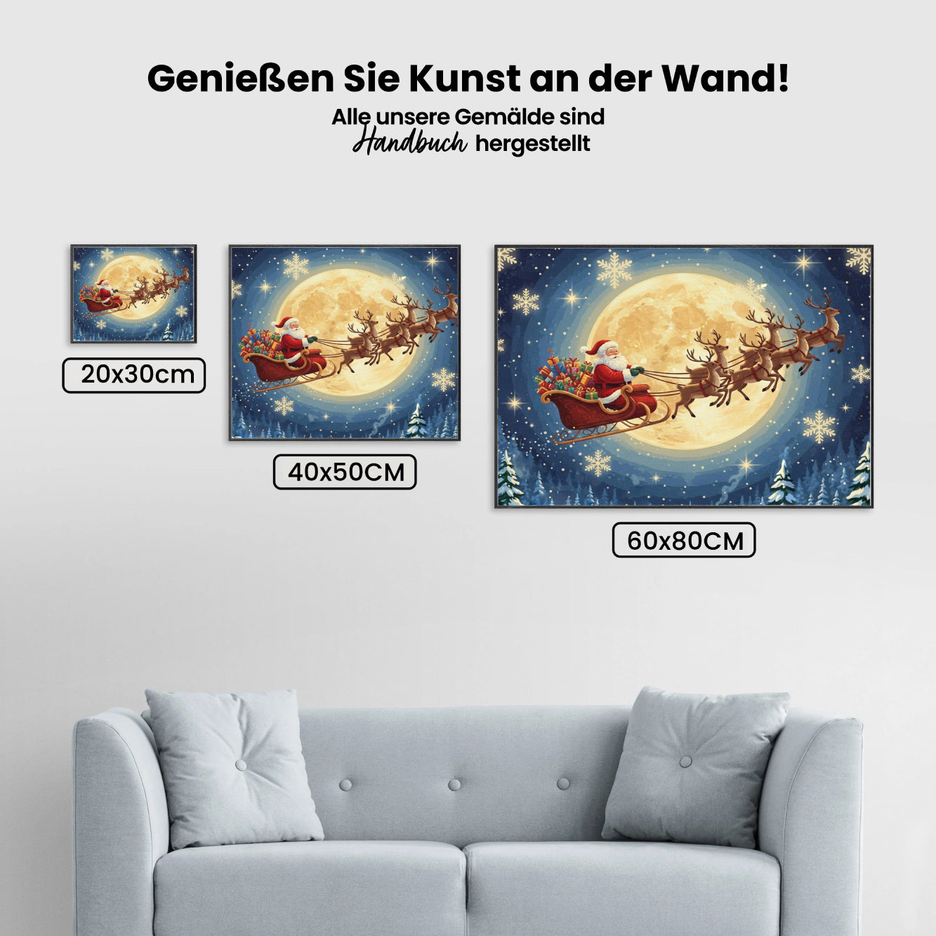 Malen nach Zahlen - Die Mitternachtsreise des Weihnachtsmanns