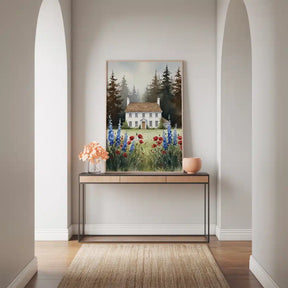 Malen nach Zahlen - Dorf-Cottage-Garten
