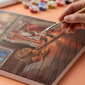 Malen nach Zahlen - Durch den Schornstein