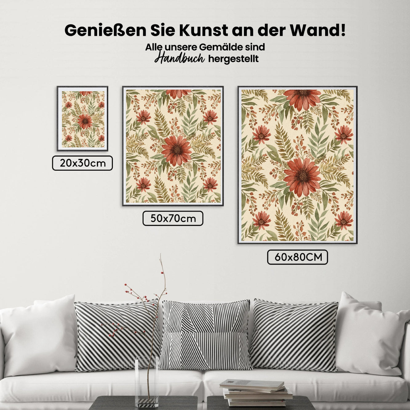 Malen nach Zahlen - Erdfarbene Wildblume