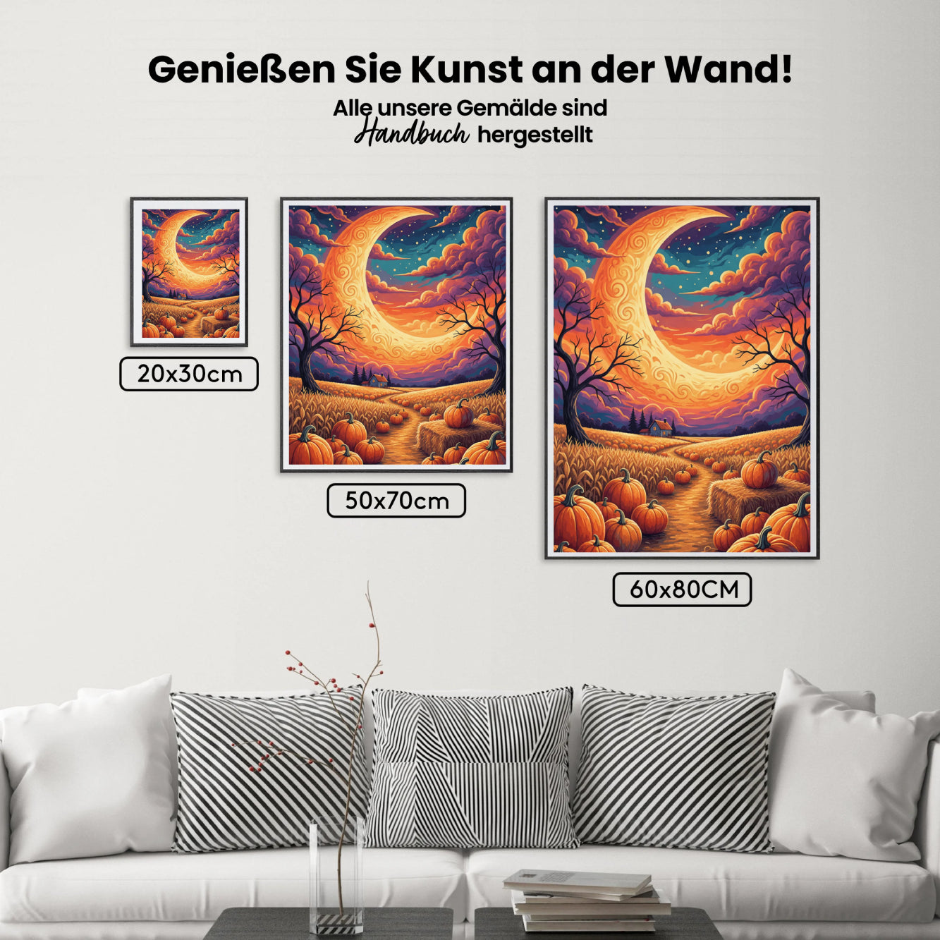 Malen nach Zahlen - Erntemondschein