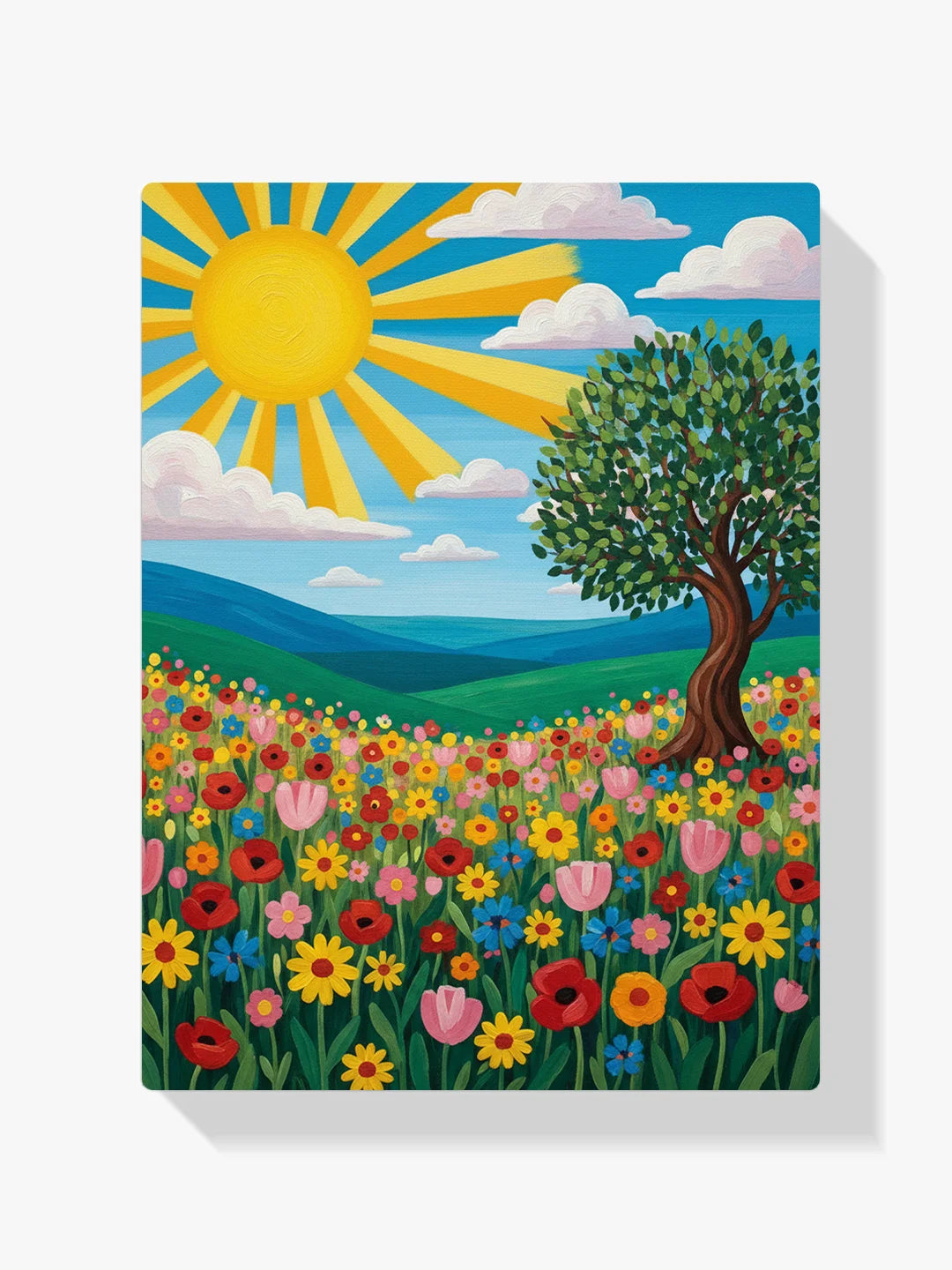 Malen nach Zahlen - Farbenfrohe Landschaft