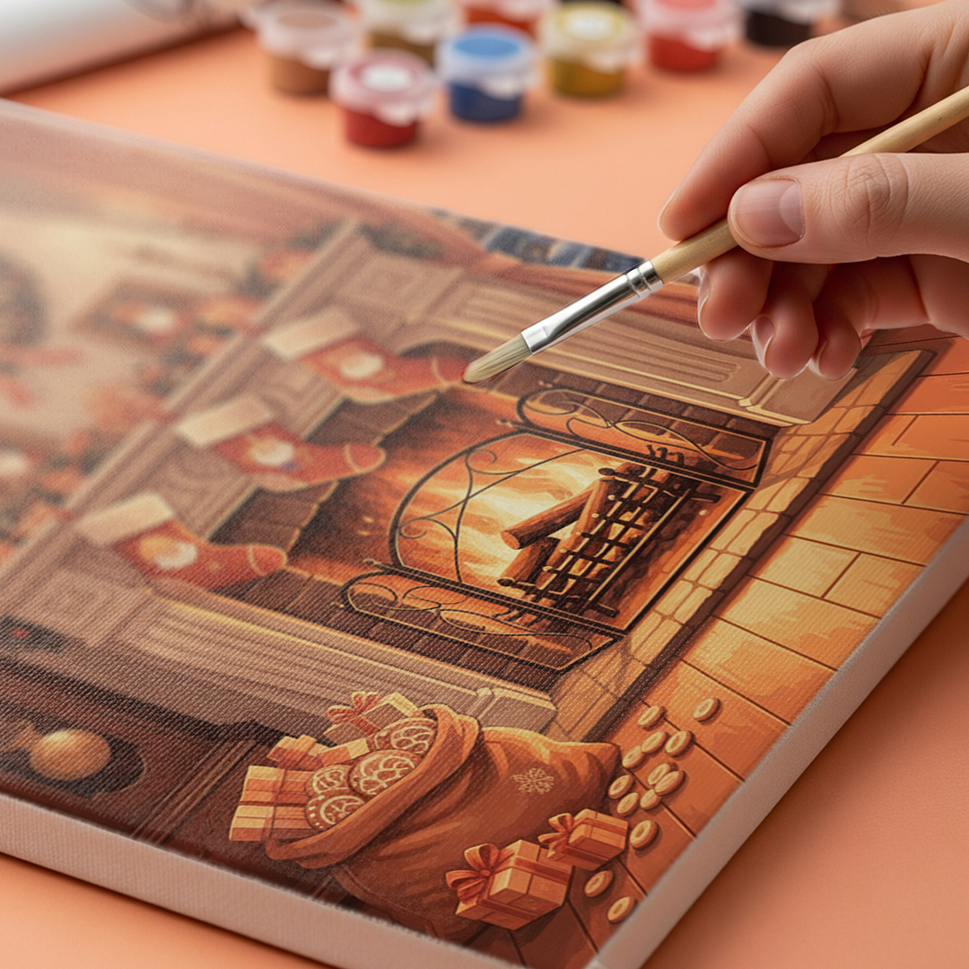 Malen nach Zahlen - Festliche Wohnraumdekorationen