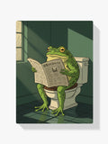 Malen nach Zahlen - Frosch liest auf der Toilette