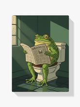Malen nach Zahlen - Frosch liest auf der Toilette