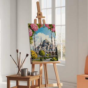 Malen nach Zahlen - Garten der Blauen Moschee