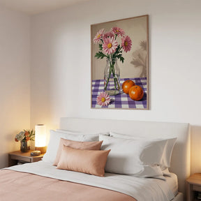 Malen nach Zahlen - Gemütliche Blumenvase mit Orangen