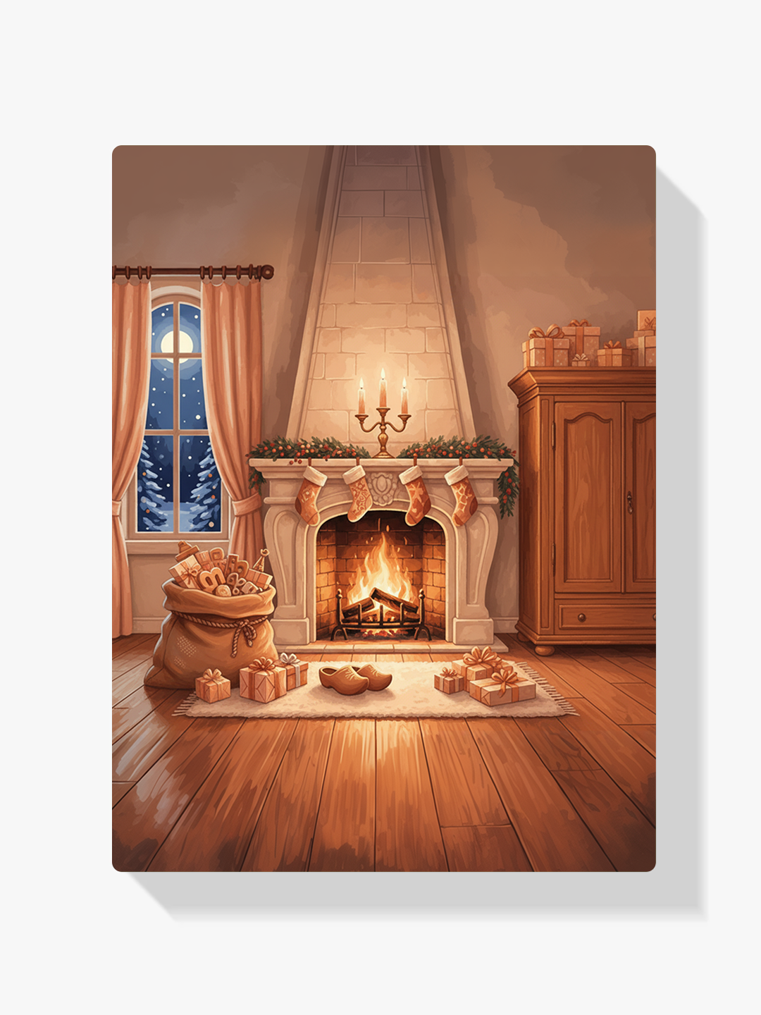 Malen nach Zahlen - Gemütliches niederländisches Wohnzimmer