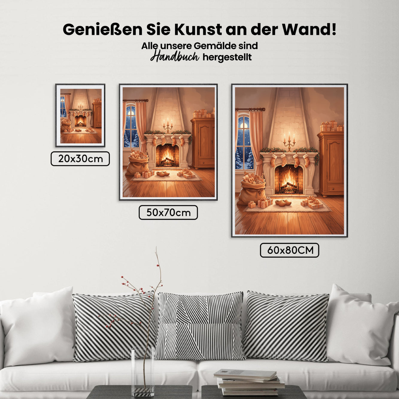 Malen nach Zahlen - Gemütliches niederländisches Wohnzimmer