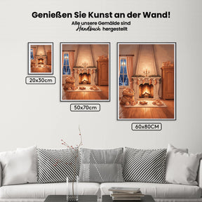 Malen nach Zahlen - Gemütliches niederländisches Wohnzimmer