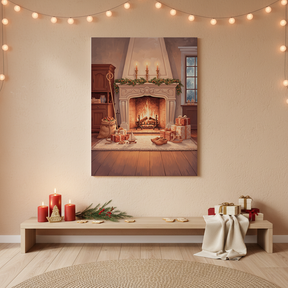 Malen nach Zahlen - Geschenke am Kamin