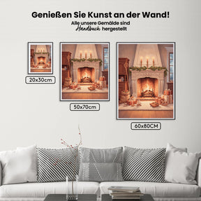 Malen nach Zahlen - Geschenke am Kamin