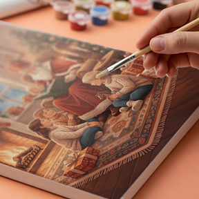 Malen nach Zahlen - Geschichtenstunde mit Opa