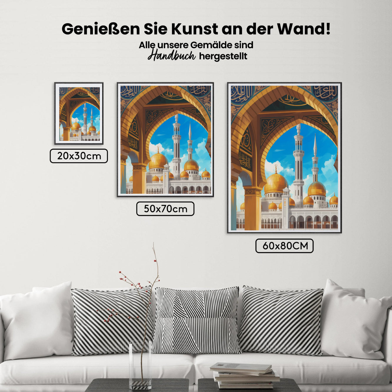 Malen nach Zahlen - Goldene Bögen von Zayed