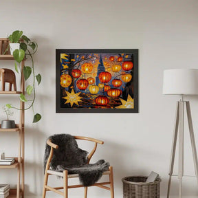 Malen nach Zahlen - Goldene Leuchtlaternen