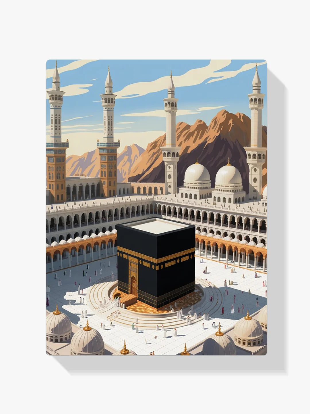 Malen nach Zahlen - Goldenes Licht Kaaba
