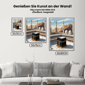Malen nach Zahlen - Goldenes Licht Kaaba