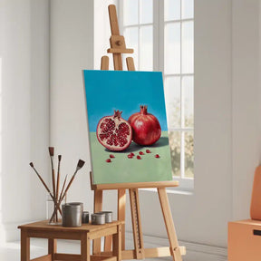 Malen nach Zahlen - Granatapfel-Acrylfarbe