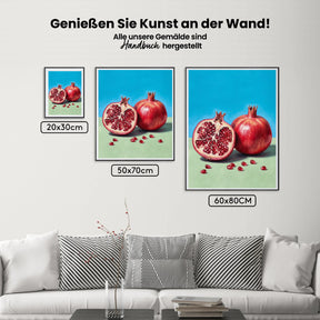 Malen nach Zahlen - Granatapfel-Acrylfarbe
