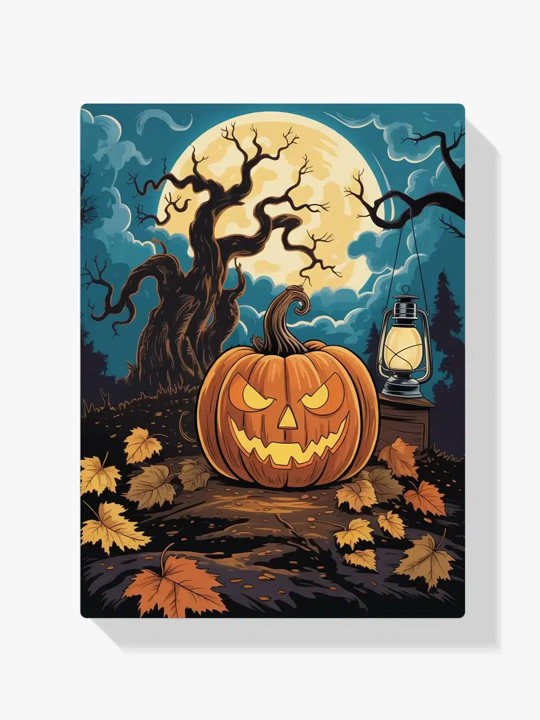 Malen nach Zahlen - Halloween-Kürbis