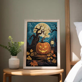 Malen nach Zahlen - Halloween-Kürbis