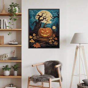 Malen nach Zahlen - Halloween-Kürbis
