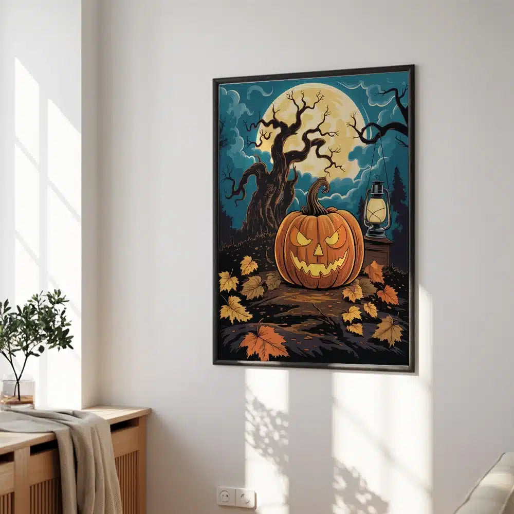 Malen nach Zahlen - Halloween-Kürbis