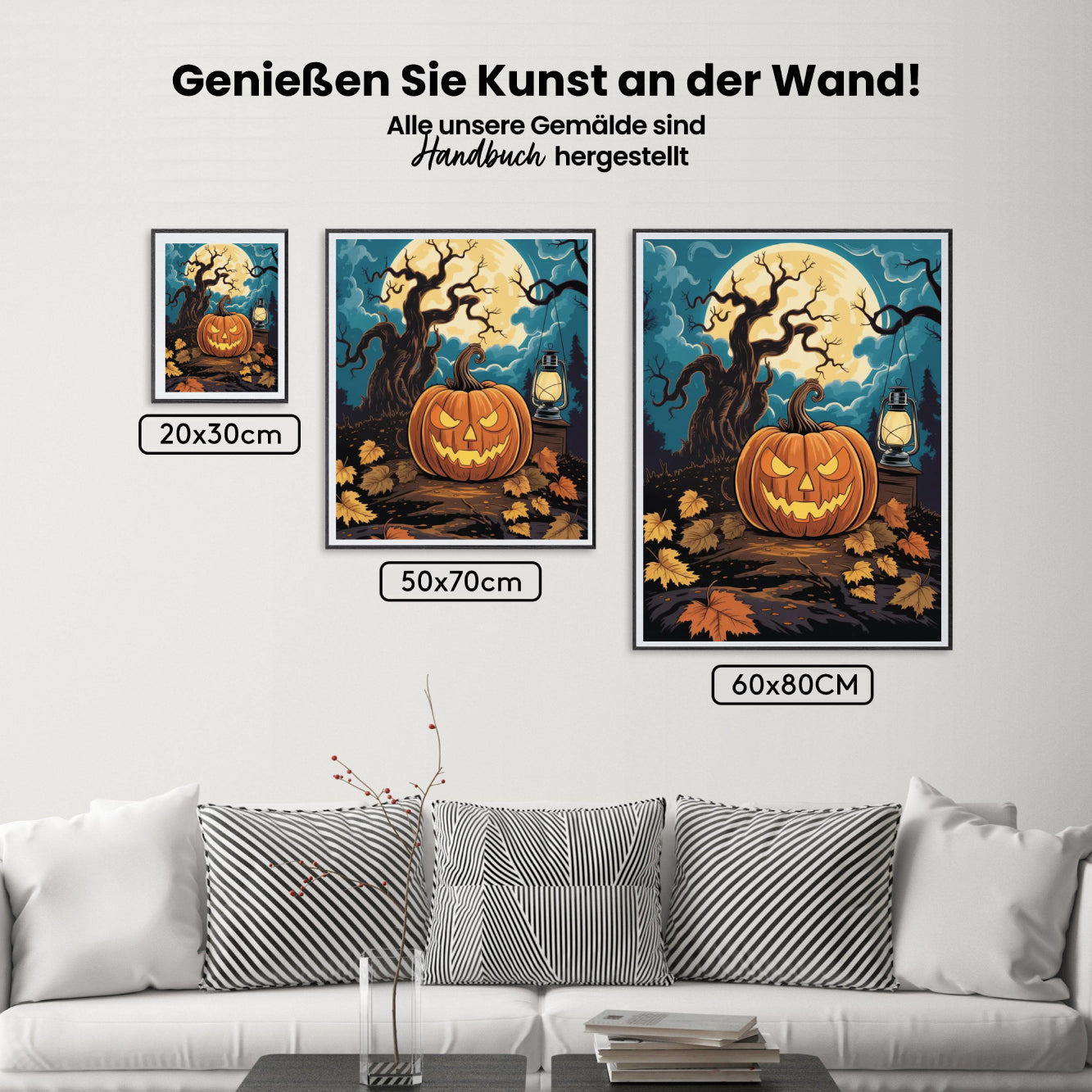 Malen nach Zahlen - Halloween-Kürbis