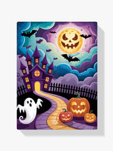 Malen nach Zahlen - Halloween-Stadtgeist