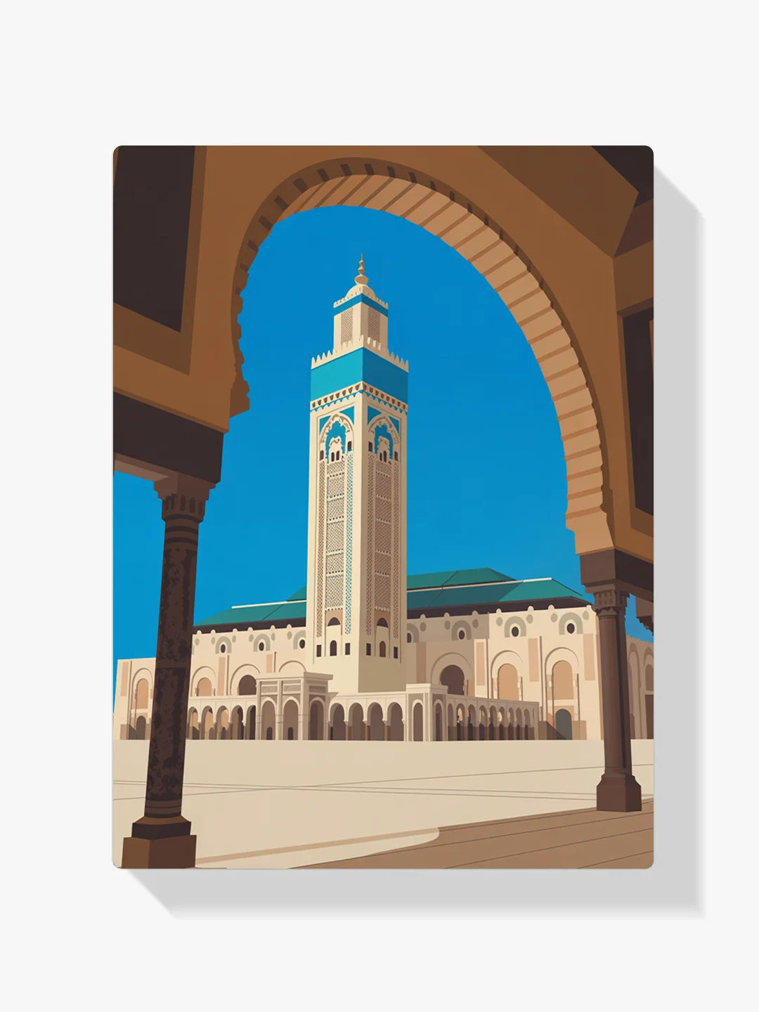 Malen nach Zahlen - Hassan-II.-Moschee