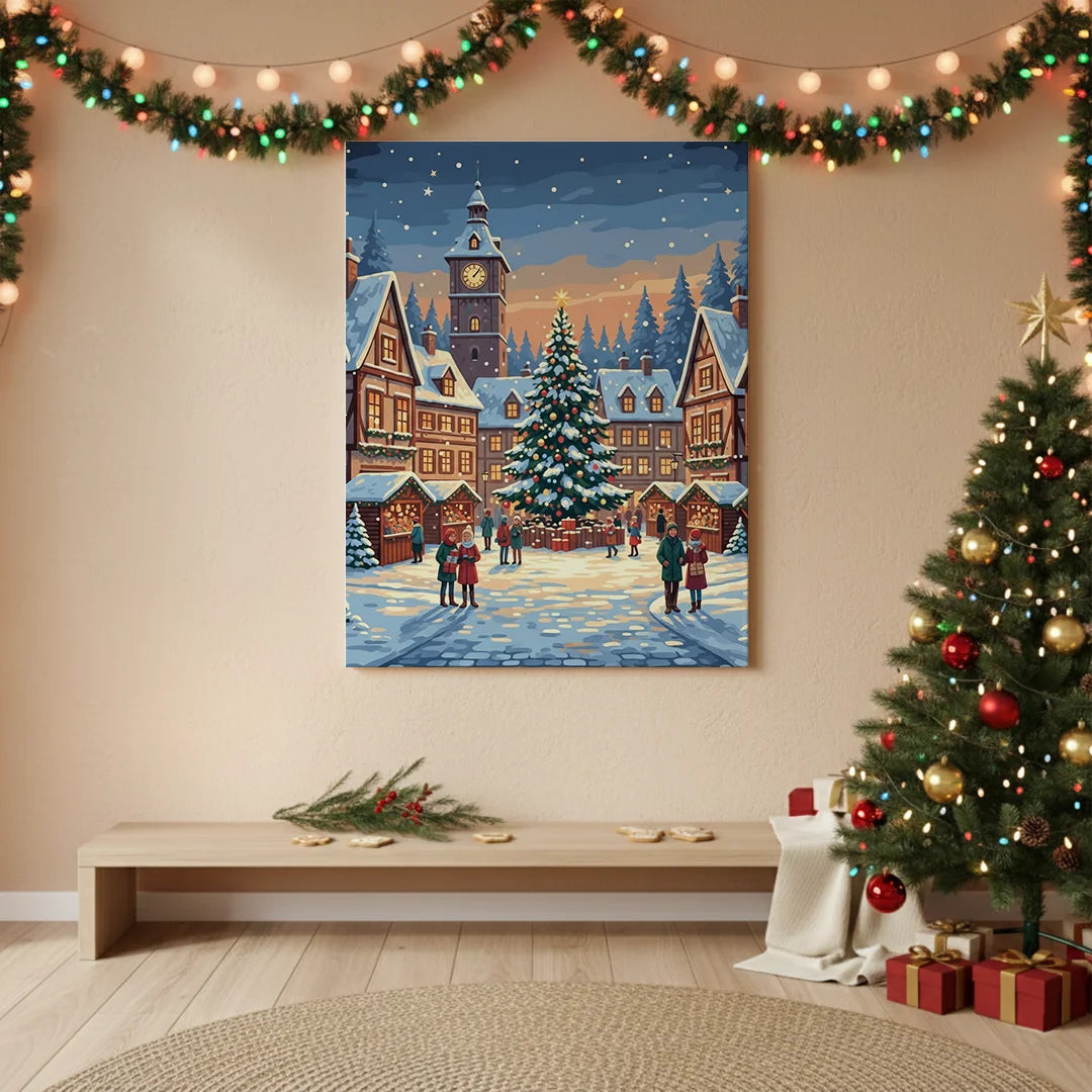 Malen nach Zahlen - Heiligabend auf dem Altstädter Markt